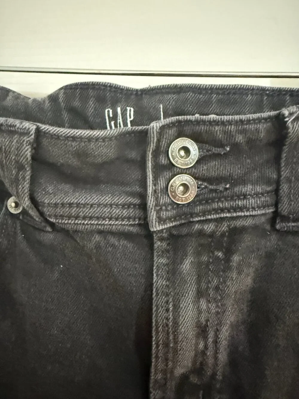 Gap Kids Girls 12 Plus ’70s Flare High Rise Black Jeans Y2K